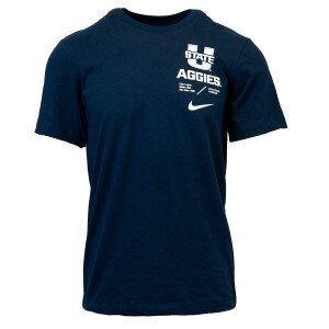 utah state aggies logan nike tshirt navy